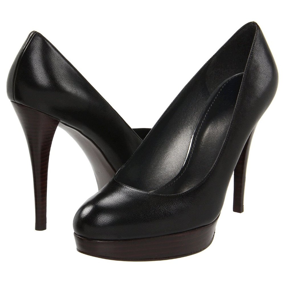 Stuart Weitzman Rowswoon Size 10 Black Heel Shoes